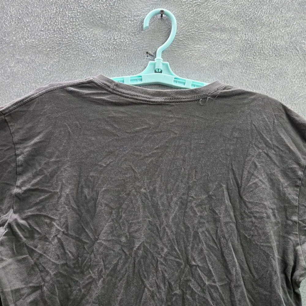 Grunt Style Men Shirt LARGE Gray Face Slogan‎ Logo Printed Short Sleeve